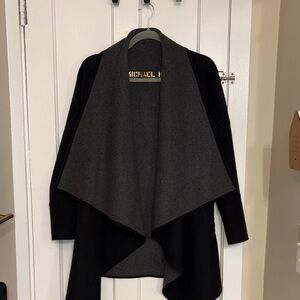 Michael Kors Charcoal and Black Women's Poncho